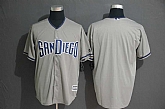 Padres Blank Gray FlexBase Jersey,baseball caps,new era cap wholesale,wholesale hats